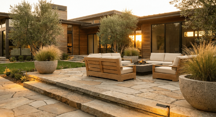 Exterior stone patio and walkway materials from Nova Tile Fernley Nevada