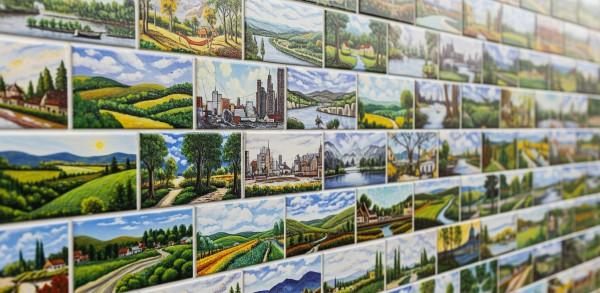 Painted Subway Tiles