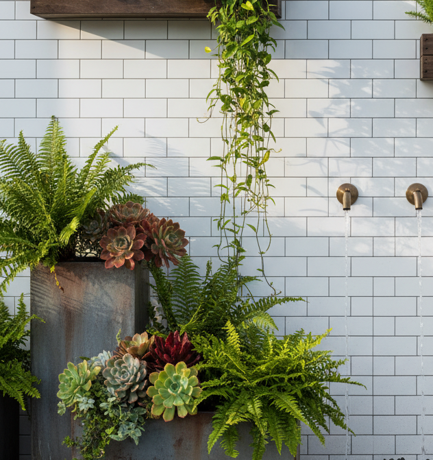 Subway Tile Featured Wall