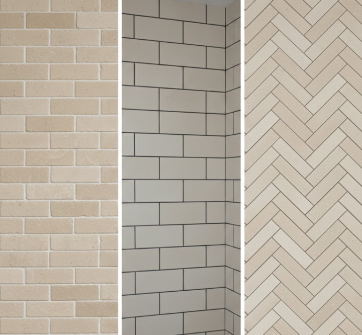 Mixed Subway Tiles Design Idea