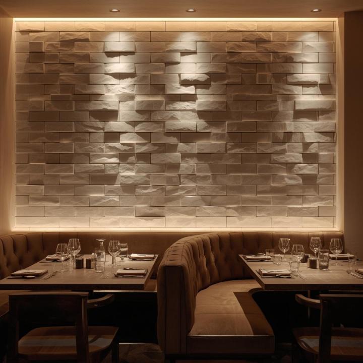 dining-area-with-3D-subway-tiles-wall-design