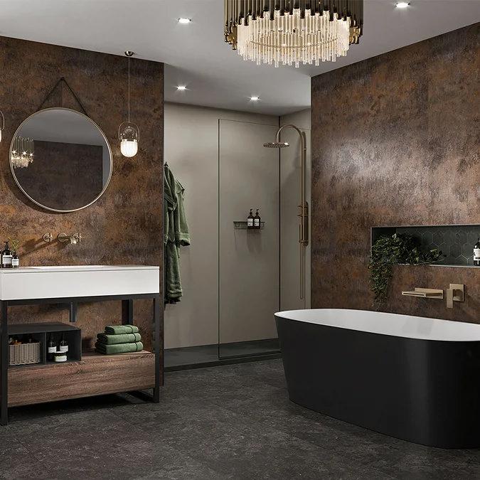 Ceramic brown subway tile