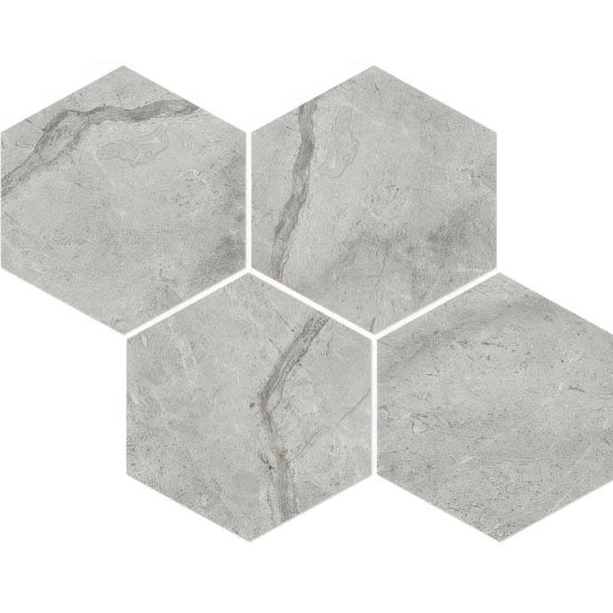 Paradiso Argento colored mozart marble look porcelain tile