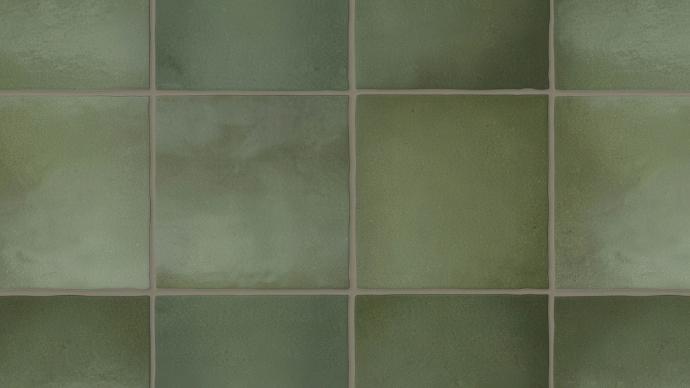 Perfection 5x5 Matte Porcelain Tile verde variation