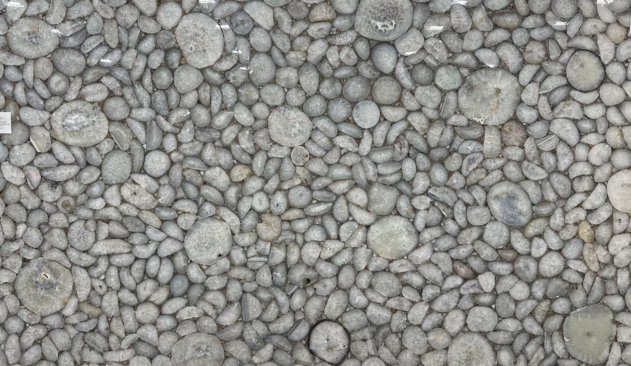 A large rectangular slab of semi-precious Agate White natural stone.