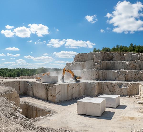 Process of natural stone quarry