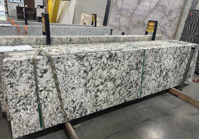 Polished White Glimmer granite slabs