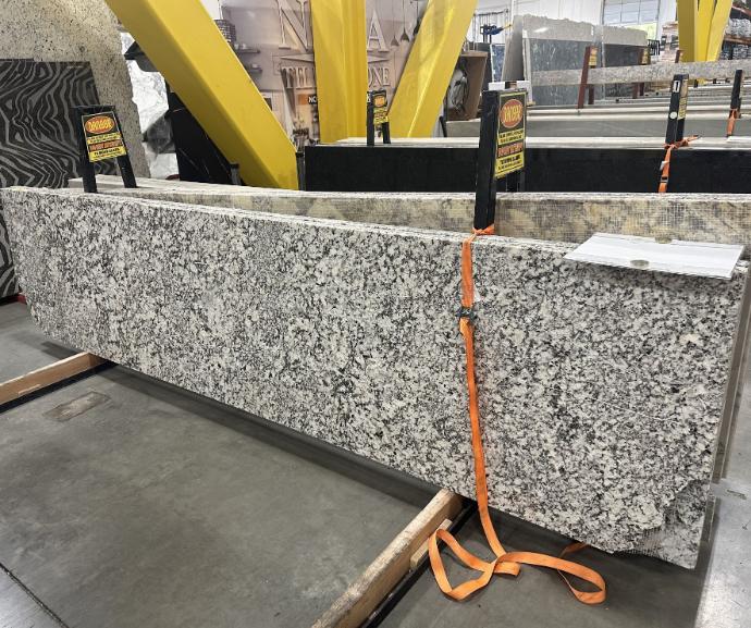 Polished Whisper White granite slabs