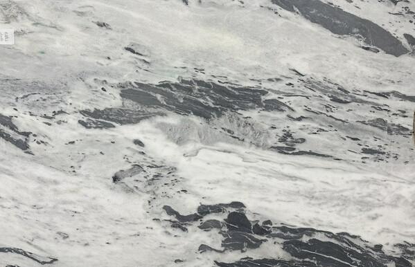 Nevado Nevado dolomite slab with white and gray natural stone surface