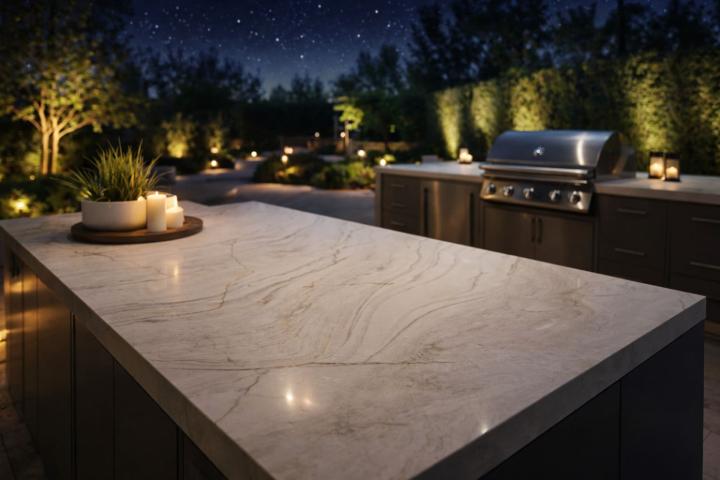 Outdoor kitchen countertop