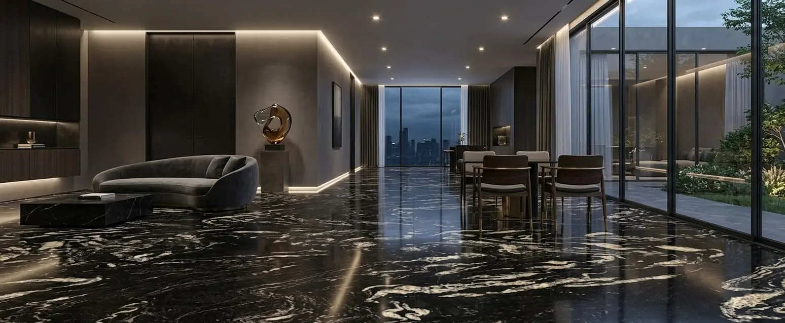 Titanium granite honed finish flooring